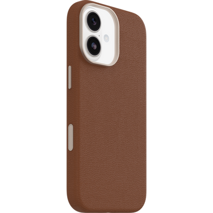 OtterBox Symmetry Cactus Leather MagSafe with Camera Control Case iPhone 17 - Desert Saddle Brown