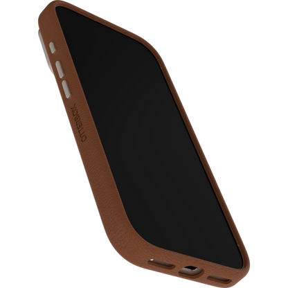 OtterBox Symmetry Cactus Leather MagSafe with Camera Control Case iPhone 17 Pro - Desert Saddle Brown