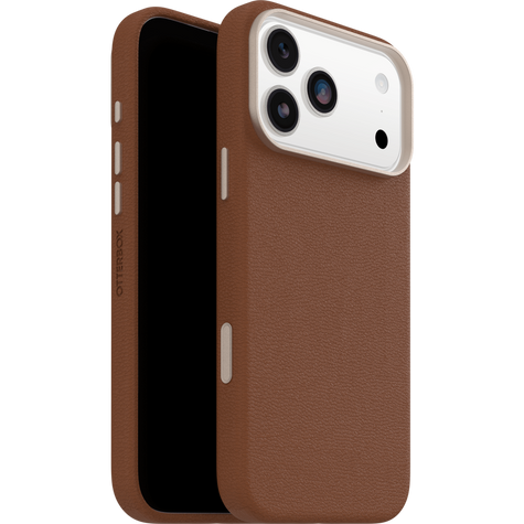 OtterBox Symmetry Cactus Leather MagSafe with Camera Control Case iPhone 17 Pro Max - Desert Saddle Brown