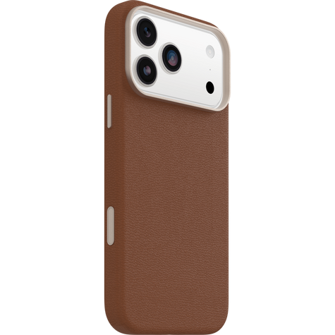 OtterBox Symmetry Cactus Leather MagSafe with Camera Control Case iPhone 17 Pro Max - Desert Saddle Brown